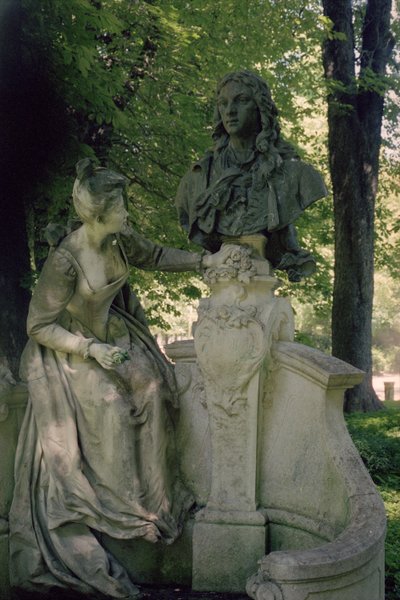 Monument Dedicated to Jean Antoine Watteau by Henri Desire Gauquie